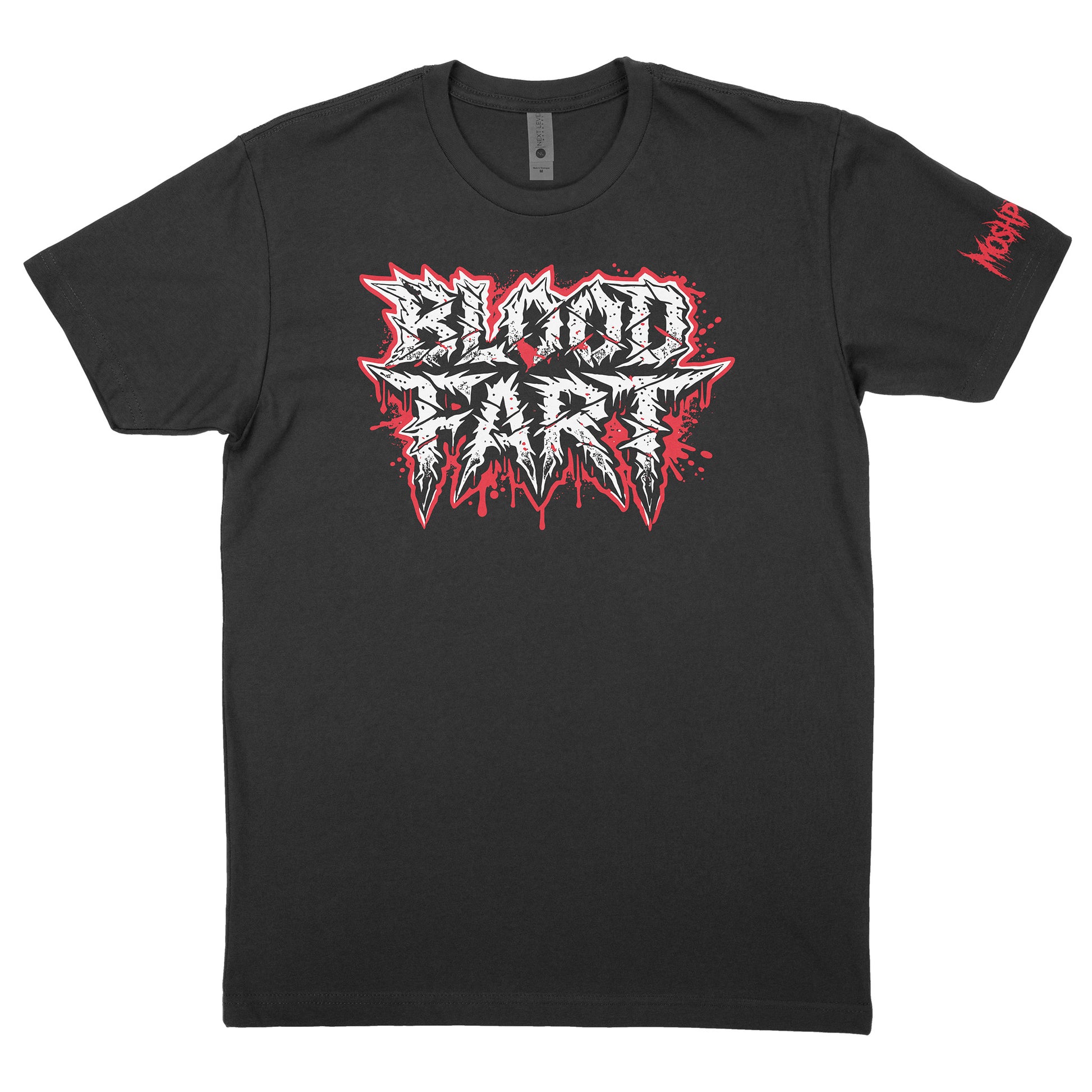 Blood Fart graphic t-shirt printed on black Next Level 6210 tee – front view